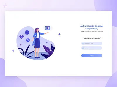 Login page design illustration landing page login page register ui ux vector web website