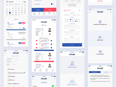 REPLAN App UI app design mobile ui ux