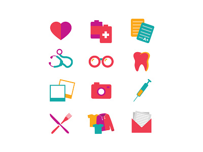 Icons for CURA Brazil branding graphic design icon icon design illustration illustrator non profit non profit vector