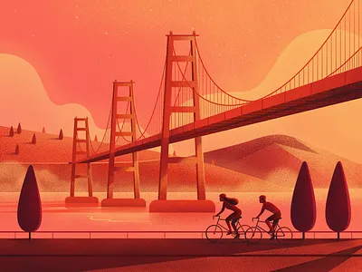 Summer art color cycling design illustration nature texture