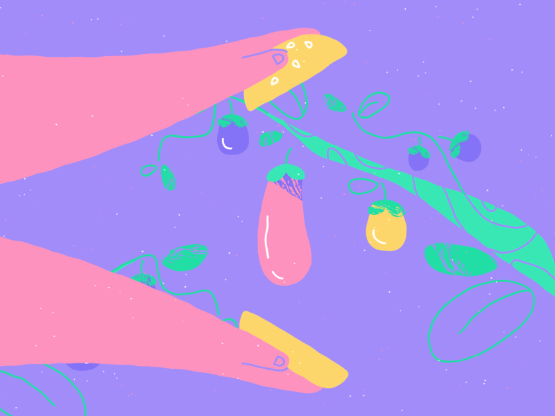 Veggie-based "meat" 💖 2d 2d animation adobe illustrator after effects animals animation burger character design cooking food hands illustration meat nature sausage texture vegan vegetable vegetarian veggie