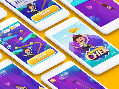 Mobile game for kids character game mobile mobile game mountain quiz ui desgin