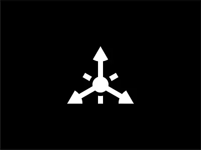 Dimensions 3d arrow direction logo mark