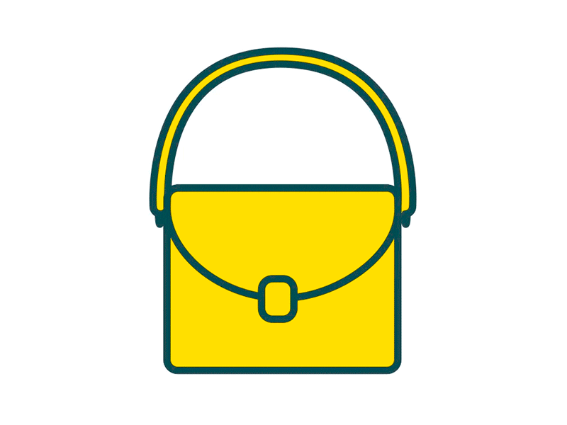 Bag animation design fashion illustration
