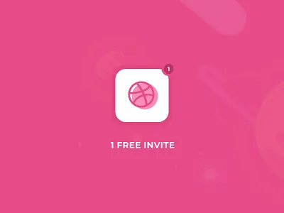 1 free Dribbble invite app design design dribbble dribbble design challenge dribbble invite dribbble invite giveaway free invite invite player ui ux website design