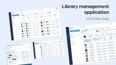 Libra - Library Management Web Application design ui ux ux case study web application