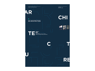 Architecture architecture poster typography