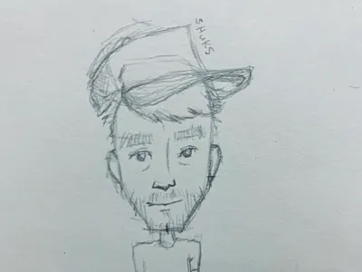 Self wip rough self sketch