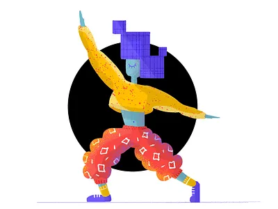 Circle Dance artist color dance design flat flatillustration girl illustration illustrator ilustracion love photoshop vector