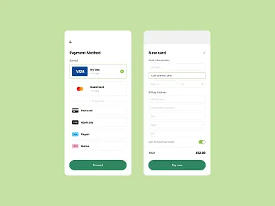 Credit Card Checkout checkoutpage dailyui figma paymentmethods ui ux