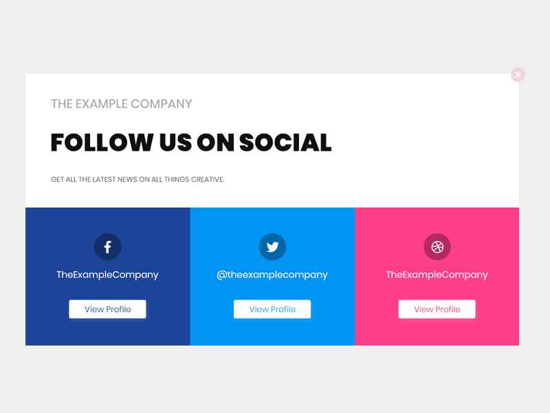 Daily UI - Day 16: Pop up/Overlay 016 dailyui overlay pop up social ui