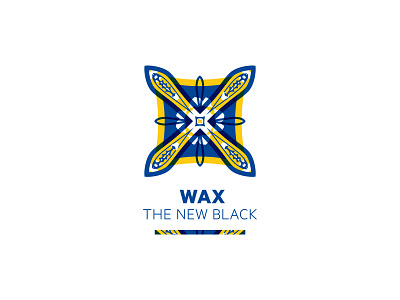 WAX - the new black africa afrique art brand branding brandingdesign color creative design fabric graphic graphic design graphicdesign logo motif superposition tissu
