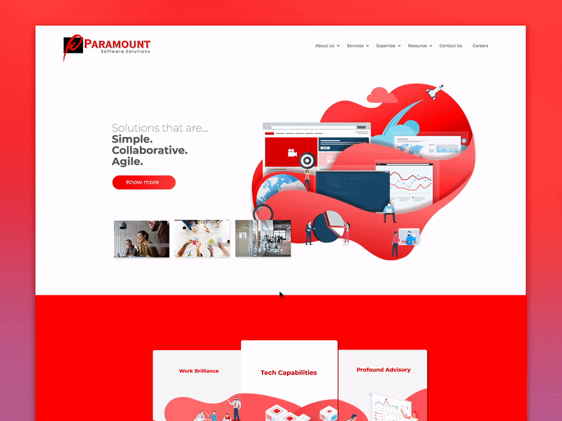 self aware website animation design ui ux website design