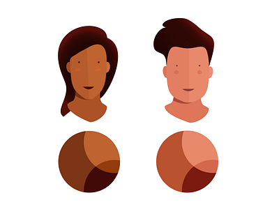 Skin Tones and FREEBIE 128 SkinTone palettes master list canada character doiron ethnic flat girl illustration jeremie doiron moncton skin tone vector