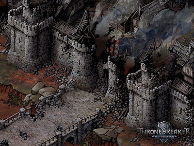 Aedirn architecture art building castle city concept concept art design fantasy fortress game game art game artist game asset illustration isometric isometric art isometric illustration medieval thronebreaker