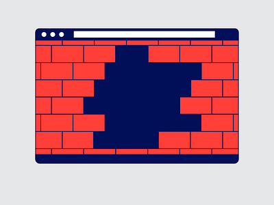 Data breach branding breach data design illustration