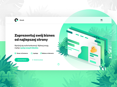 Green Jungle agency branding design flat identity illustration landing page landpage logo ui uidesign ux ux design vector web webdesign website