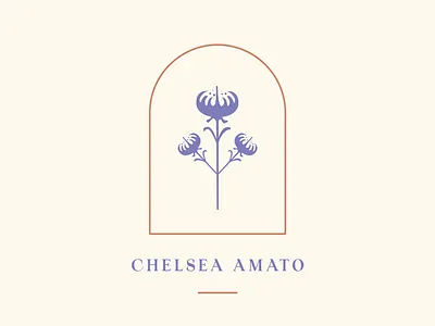 Plant Logo bell jar chelsea flower frame identity logo plant vase