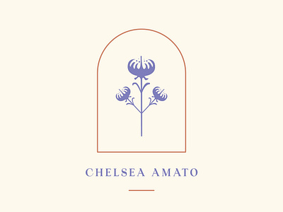 Plant Logo bell jar chelsea flower frame identity logo plant vase