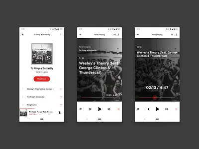 Day 9 - Music Player dailyui dailyui009 music app ui.