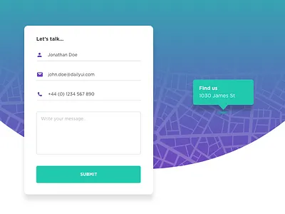 Daily UI #28 - Contact Us daily ui ui ui design ux website design