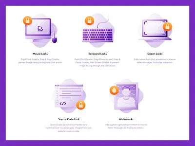 Photolock - Locks boy code ecommerce frame icon illustration imac keyboard laptop lock monitor mouse photoshop piracy privacy shopify simple thumbnails