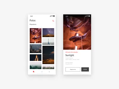 Photo sale app ios adobexd app app apps application chile design dribbble ios photo sale ui ux