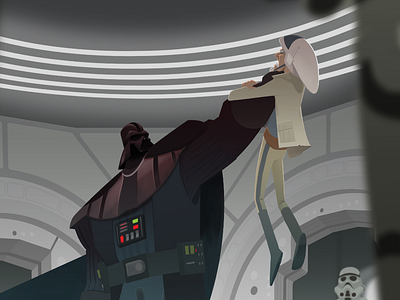 Diplomatic Mission character design darth vader digital drawing fanart illustration photoshop rebels star wars vader
