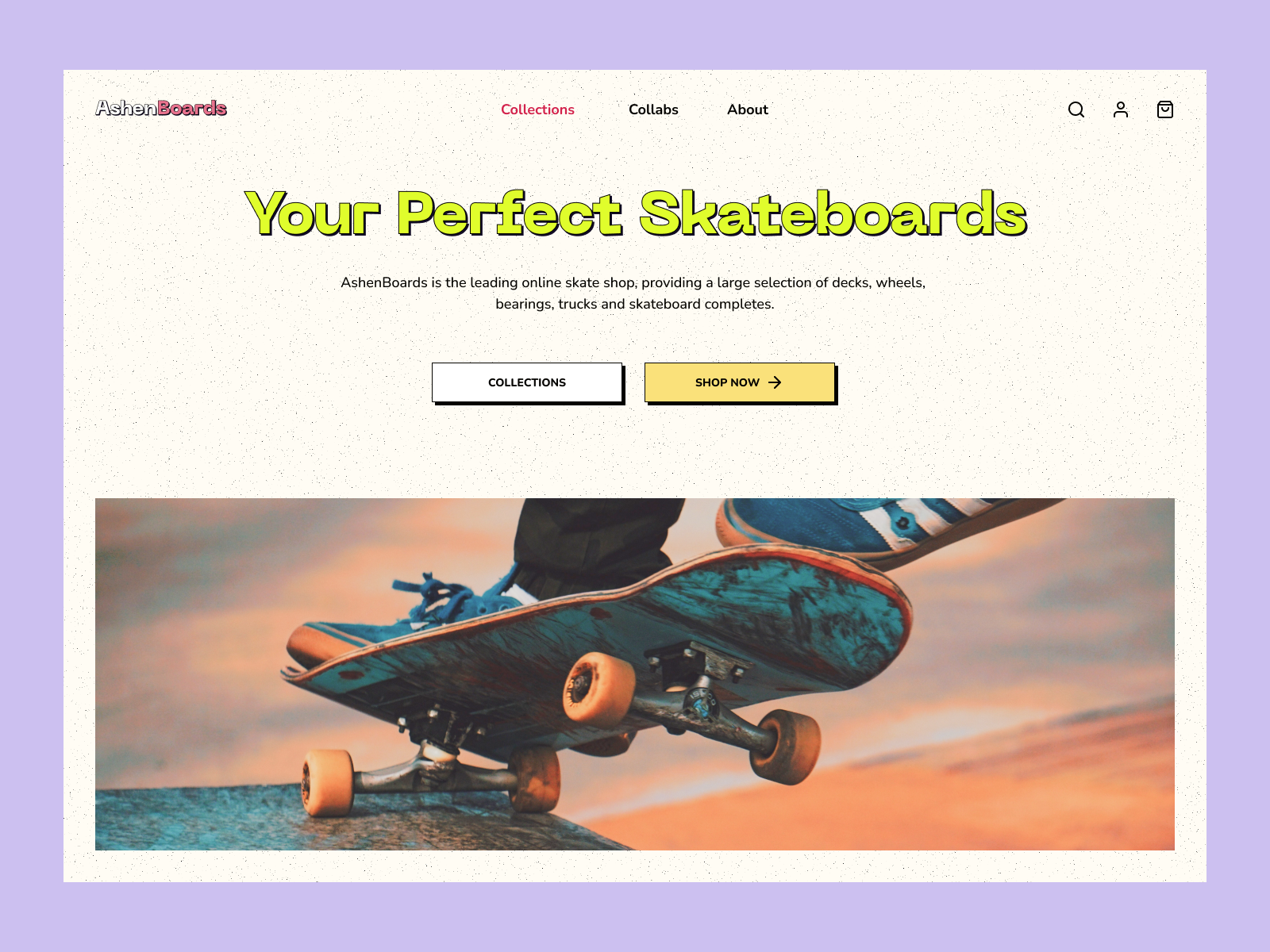 Skateboarding E-commerce borads bright collabs collections decks desktop e commerce ecommerce homepage layout online store product details product page shop skateboarding skateboards sports ui kit website wheels
