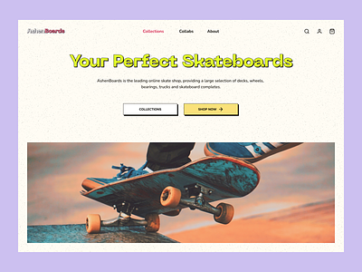 Skateboarding E-commerce borads bright collabs collections decks desktop e-commerce ecommerce homepage layout online store product details product page shop skateboarding skateboards sports ui kit website wheels