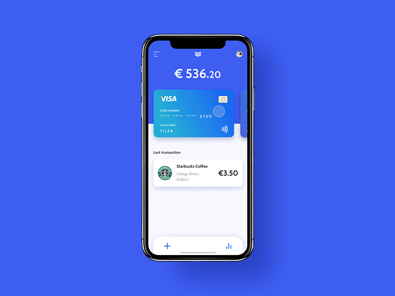 First Dribbble Post | Bank of Ireland animation app bank bank of ireland blue dashboard finance fintech get that money money purple