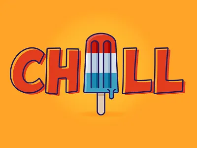 Summer's comin' (20 minute sketch) 20 minute sketch cartoon cartoon art childhood chill chillin chilling fun in the sun illustration popsicle popsicles summer summer time typography vector