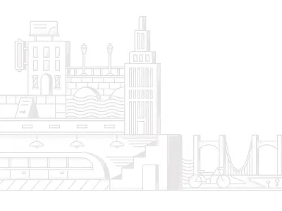 Cityscape Illustration abstract art city cityscape clean design drawing flat illustration illustrator landscape line linear mono line subway texture vector