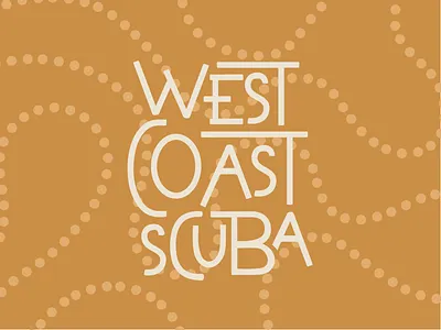 West Coast Scuba identity lettering logo scuba scuba diving type typography