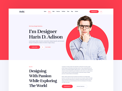 Minimal Portfolio / CV / Biodata 2018 trends 2019 trends biodata cv footer header portfolio testimonials ui ux