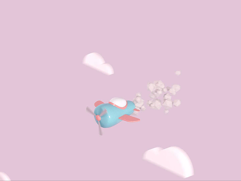 Airplane Looping 3d 3d animation airplane animation illustration isometric looping minimalist motion smooth
