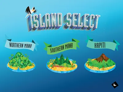Nigel Select Screen game game art game design illustration island select screen