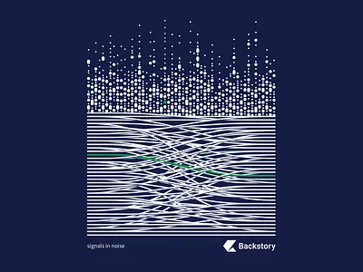 Backstory Signals in Noise backstory concept dots lines noise signals