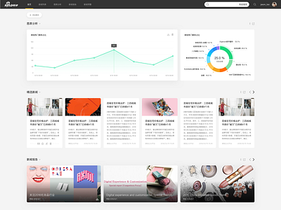 Home page chart home page page ui. web