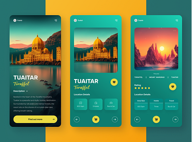 Trafeli - Travel App Design app design holiday landing page mobile mobile app tourism travel ui ux web design website