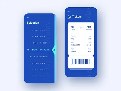 Air Tickets interface app design icon illustration ui ux