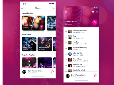 Daily UI #009 - Music Player daily 100 challenge dailyui dailyui009 music app music app ui music player music player app music player ui playlist ui playlists ui