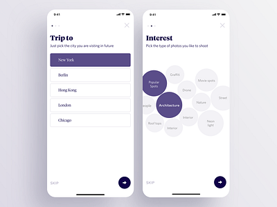 Personalized Trip Creator animation app ar artificial intelligence clean creator interest johnyvino mobile personalized photos place planning tour tour operator trip trip planner tripadvisor ui ux