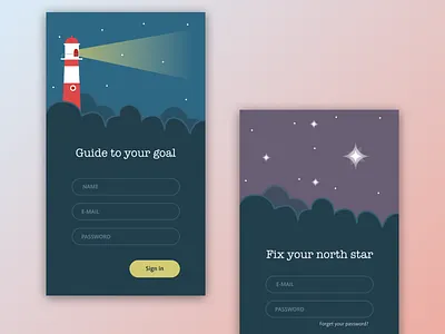 Daily UI #001 app dailyui illustration login signup sketchapp uichallenge uidesign uidesigner userinterface uxdesign we design web