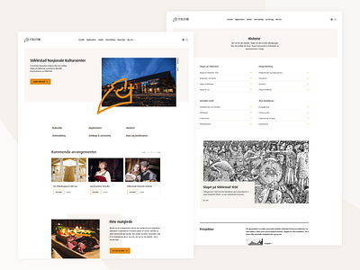 Stiklestad National Culture Centre clean design history interaction design interface minimalistic modern museum norway norwegian ui ux viking web design