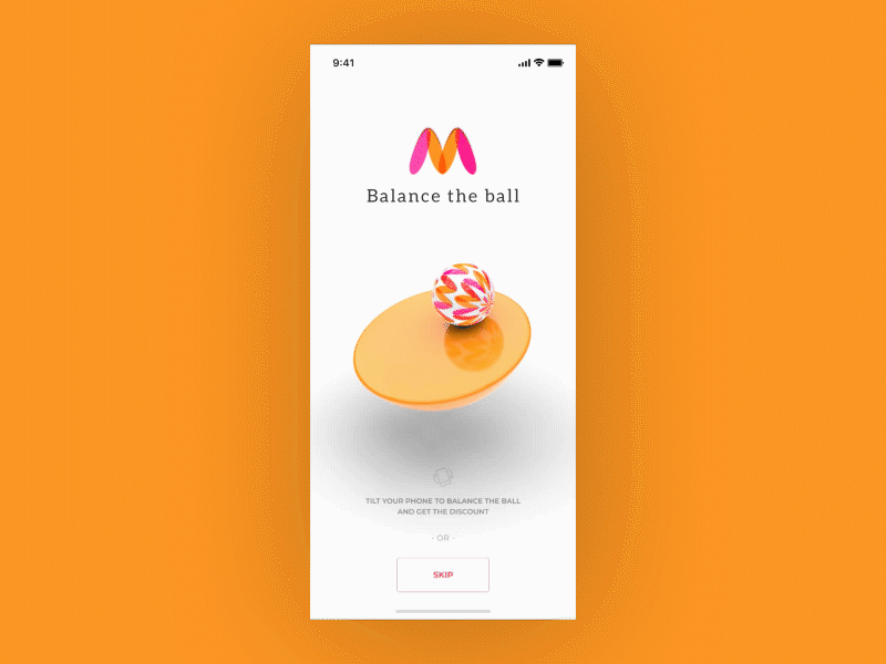 Small game for App Engagement balance ball engagement ui ux ui pack uikit
