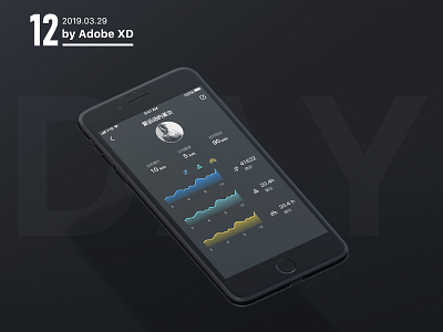 Sport Tracking App iiiustrator ui ux xd