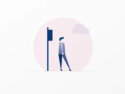 Empty state illustration for First Group Plc. android bus bus stop buses empty state illustration ios mobile sketch travel