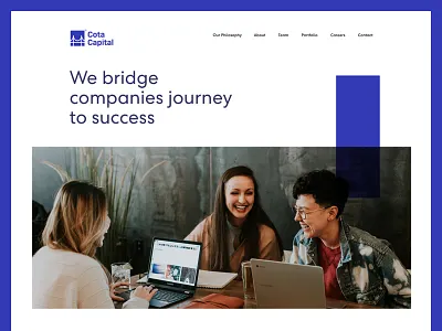 Cota Capital - Concept Series investment landing page popular side project trending ui ux venture capital web website