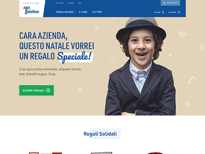 Telethon - Christmas Ecommerce B2B cart catalog checkout christmas design e commerce ecommerce gift healt non profit nonprofit product shop store ui ui design ux ux design web website wordpress